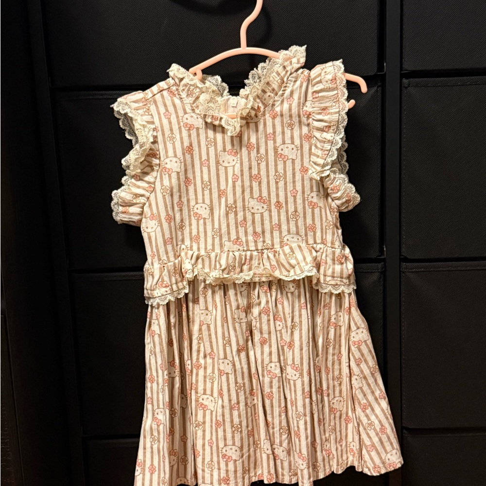 Hello Kitty Pink Ruffled Dress